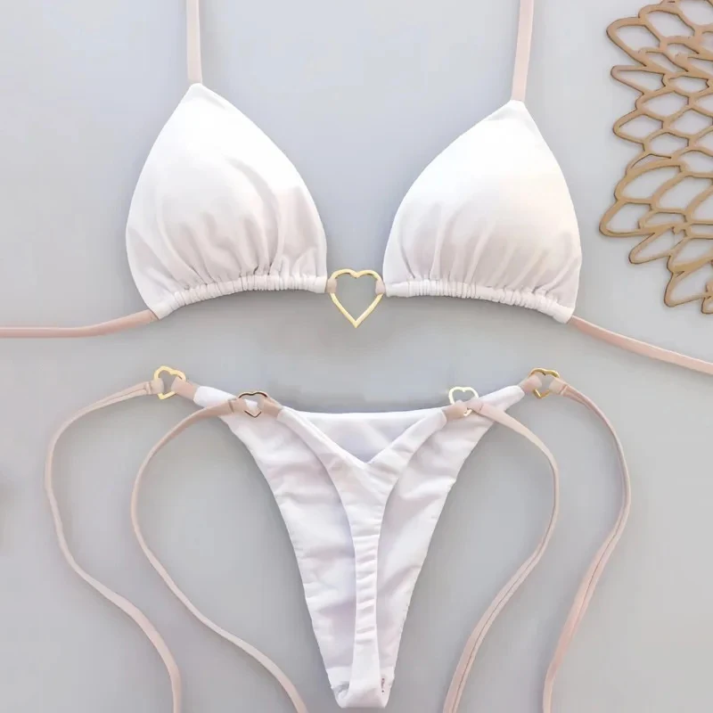 

Белые сексуальные бикини 2026 Купальники женские Купальники пуш-ап женские пляжные купальники купальные костюмы бразильский комплект бикини для купания в бассейне