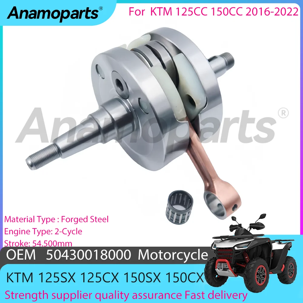 Motorcycle engine Crankshaft assembly parts fits for 2016-2022 KTM 125 XC 125 SX For 2016-2020 KTM 150 SX 150 XC 50430018000