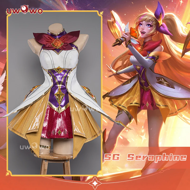 

UWOWO Star Guardian Seraphine Cosplay League of Legends/LOL: Star Guardian Seraphine Cosplay Costume SG Series Halloween Costume