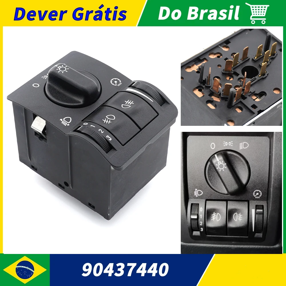 Sorghum 90437440 6240097 novo farol interruptor de controle cabeça da lâmpada de nevoeiro para opel vectra wagon vauxhall 1995-2003
