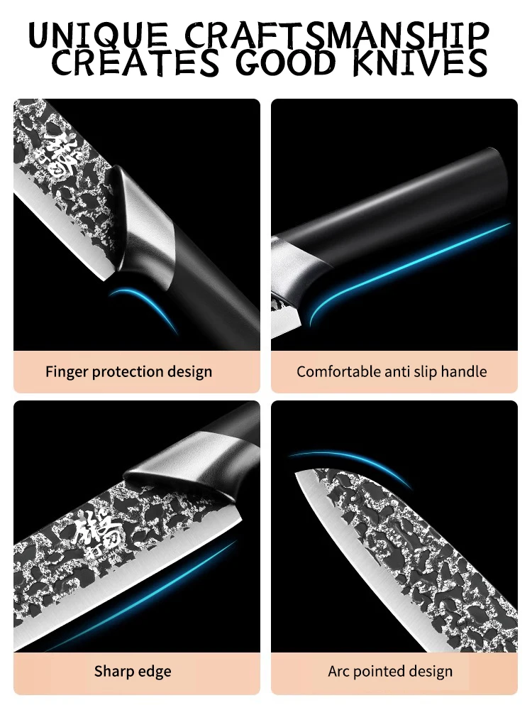 Kuty nóż kuchenny ostry nóż Santoku gospodarstwa domowego nadaje się do cięcia mięsa i warzyw narzędzie kuchenne