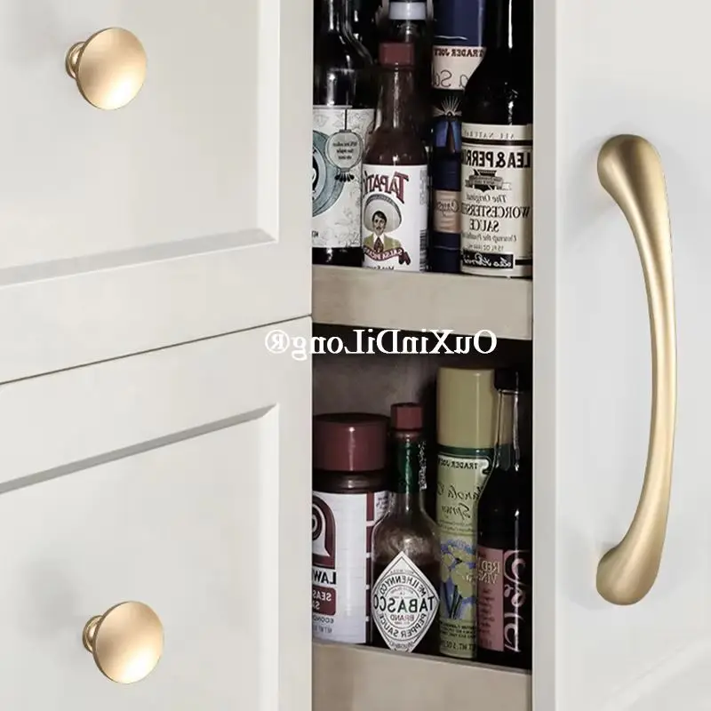 

HOT 4PCS Solid Zinc Alloy Arc Furniture Pulls Handles Drawer Knobs Cupboard Wardrobe Closet Dresser Shoe Cabinet Pulls Knobs