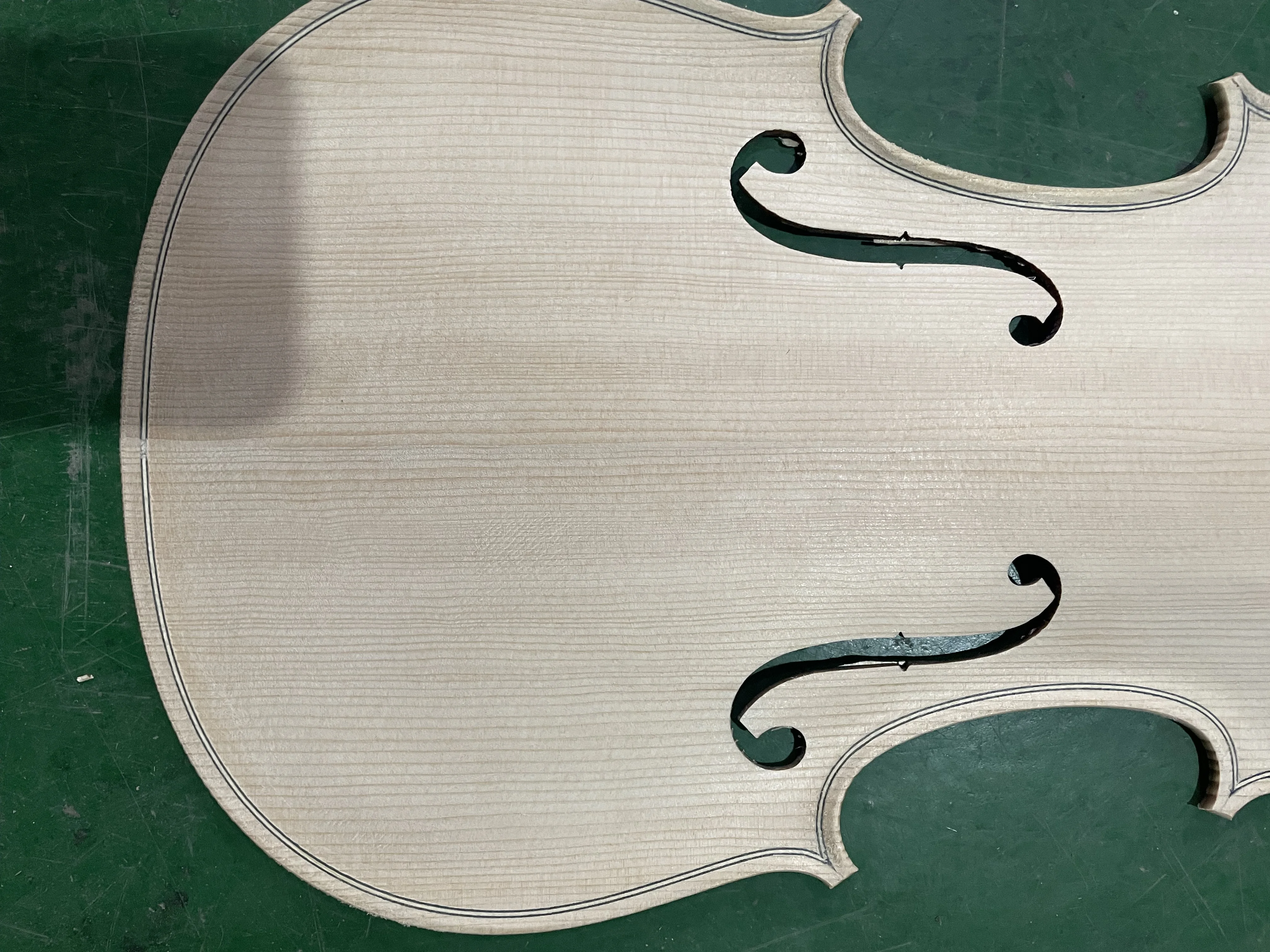 Handcraft Unfished Fiddle Violin Spruce Front Panel, Topboard Backplate, Made of Maple, 3/4, 4/4