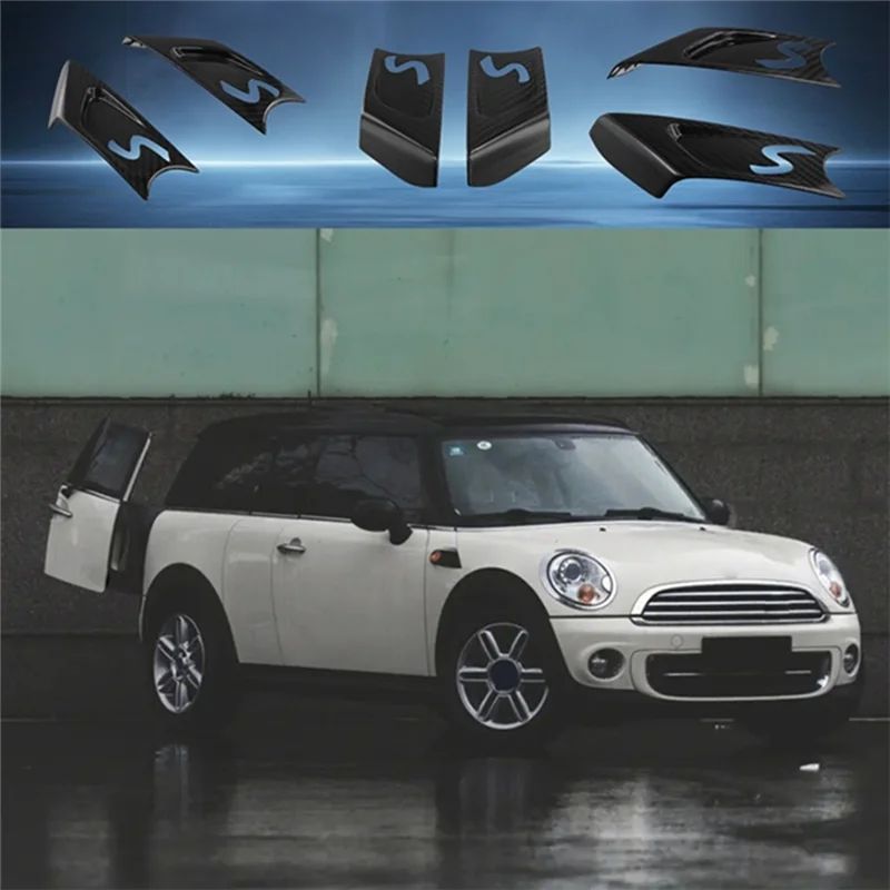 

AU04 -Real Carbon Fiber Side Markers Scuttle Vents Overlay Cover Fender Trim For MINI Cooper R55 R56 R57 R58 R59 MK2 2007-2013