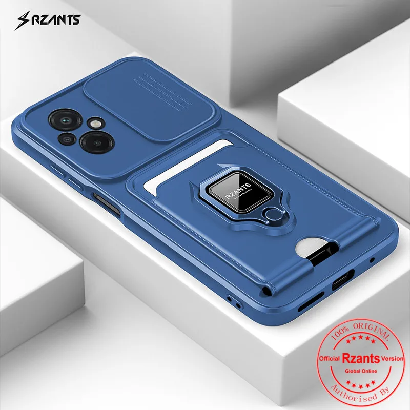 Rzants For Xiaomi Poco M5 4G Cover Case [Bison] Push-pull Magnetic Card Phone Case