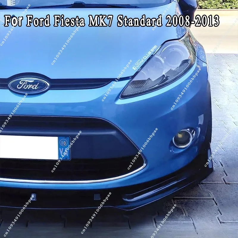 Para Ford Fiesta MK7 estándar 2008-2013 parachoques delantero de coche alerón divisor labio delantero barbilla Protector cubierta Bodykit