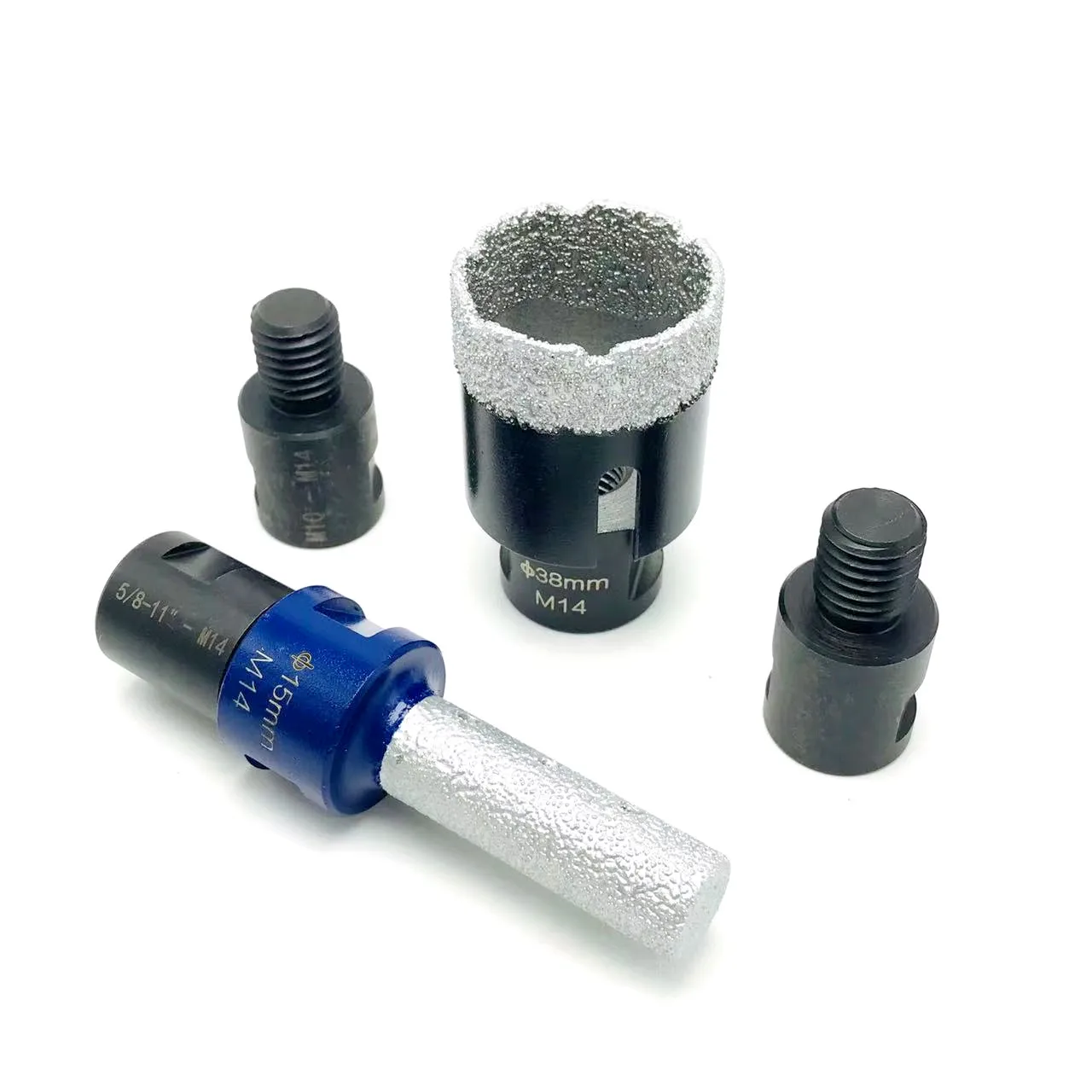 Sechskant-Adapter mit unterschiedlichem Gewinde für Diamantbohrer-Schärfgerät M14 SDS PLUS M14 auf M10 oder M14 auf 5/8-11 oder 5/8-11 auf M14 – Detail 6