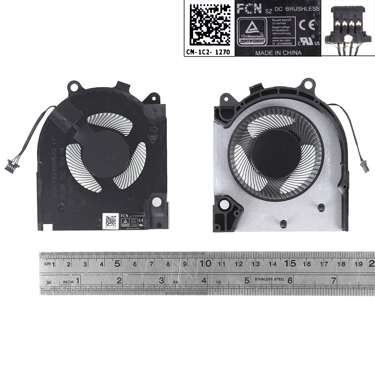 

Laptop Cooling Fan for DELL G15 5510 5511 RTX3060 RTX3050 （CPU，ORG）
