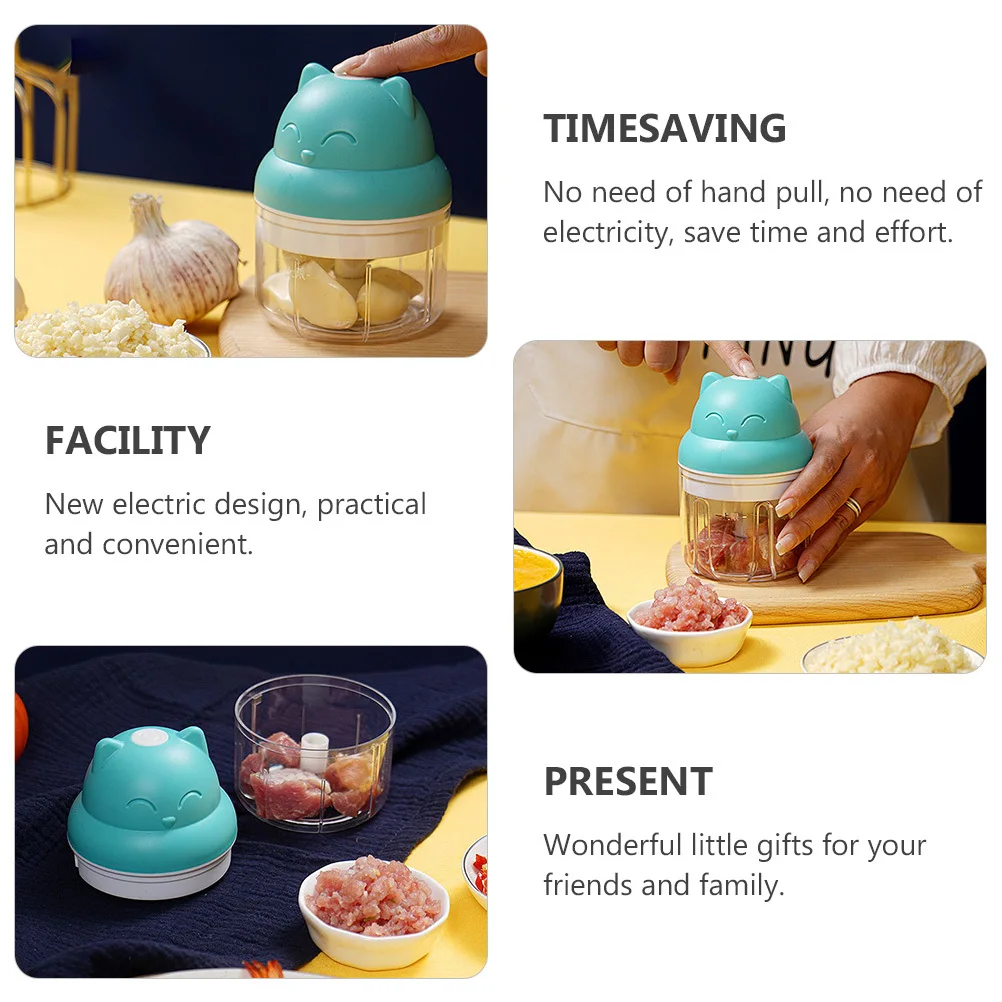

1pc Mini Portable Electric Garlic Food Press Cutter Ginger Chopper Easy Clean Dishwasher Compatible Multi Functional