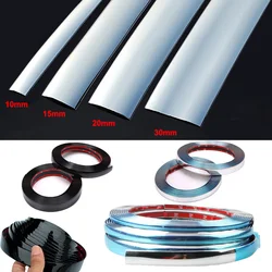 3M/5M Exterior Car Chrome Body Strip Bumper Auto Door Window Protective Moulding Styling Trim Sticker 10/20/25/30/50mm