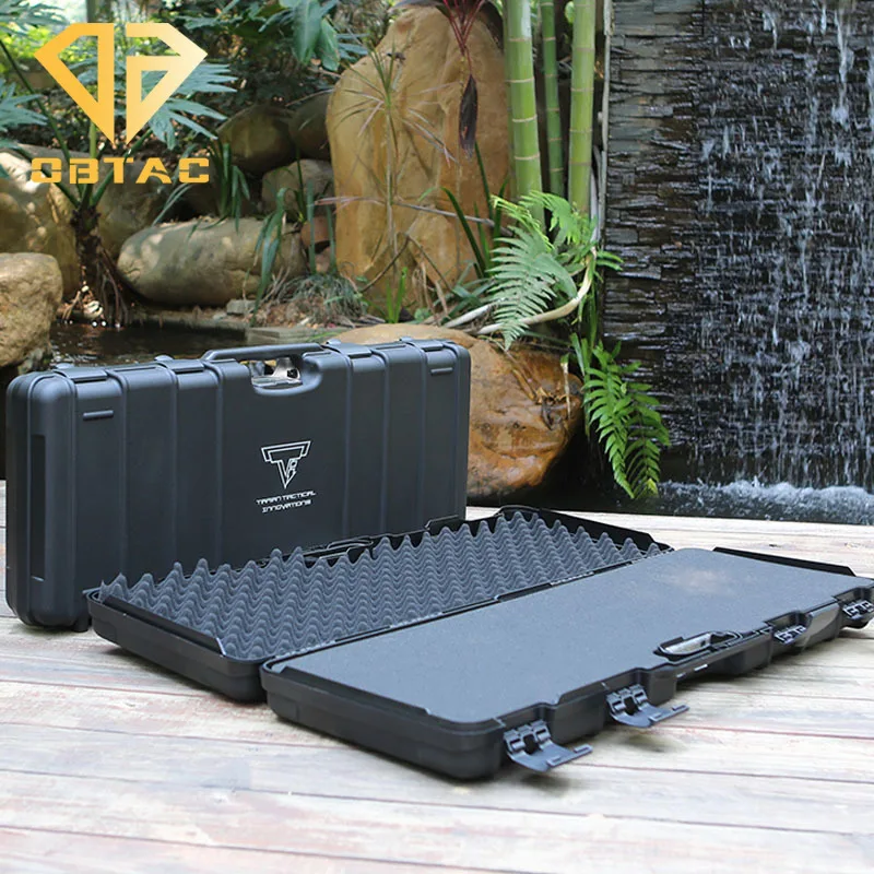 PP Tactical Special Long Tool Box Outdoors Waterproof Hard Case with Sponge Shockproof Airsoft HK 416 M4 Accessories Protect Box