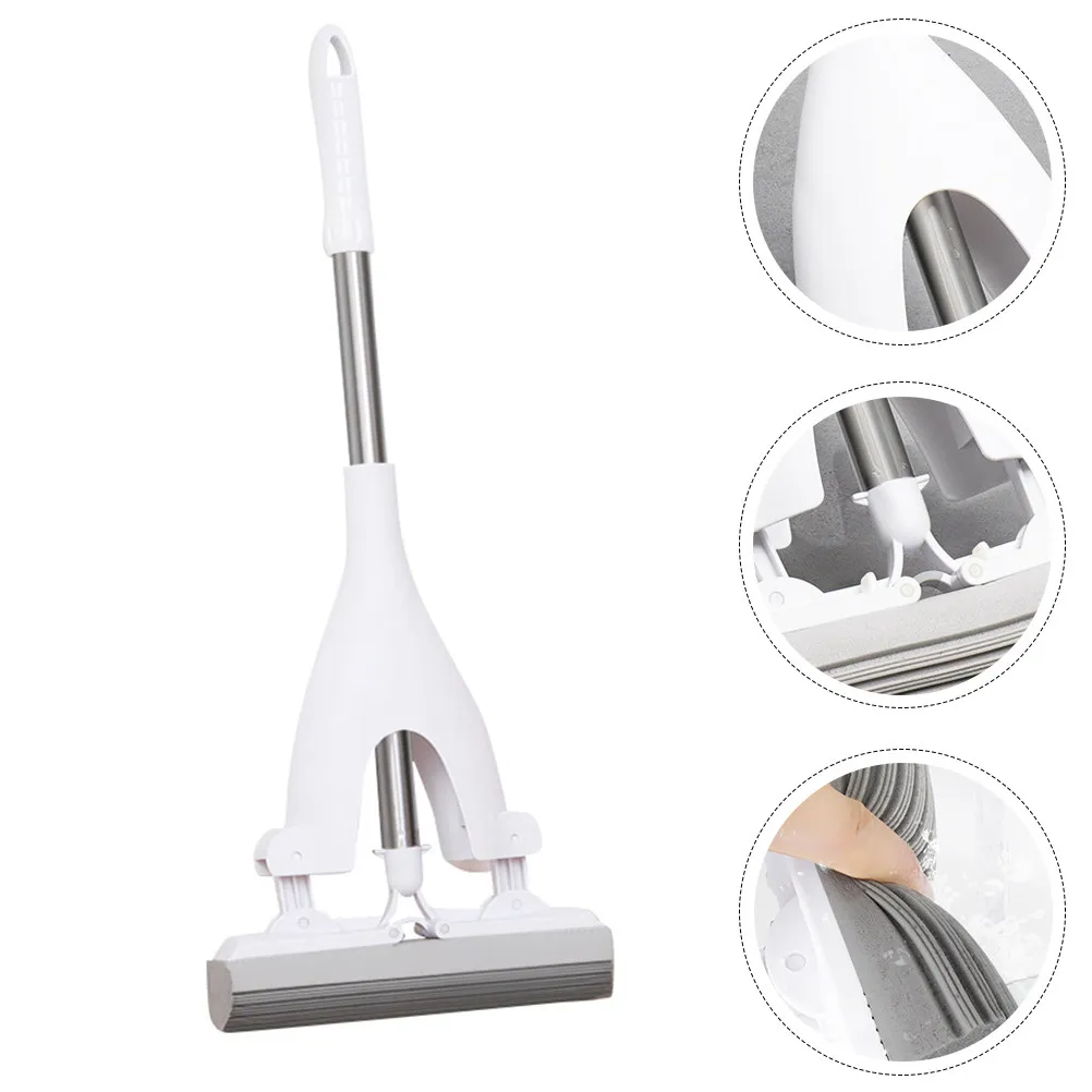 

1Pcs Stainless Steel PP Pva Mini Cleaning Mop for Household Small Mop Role Play Pretend Cleaning Tool White
