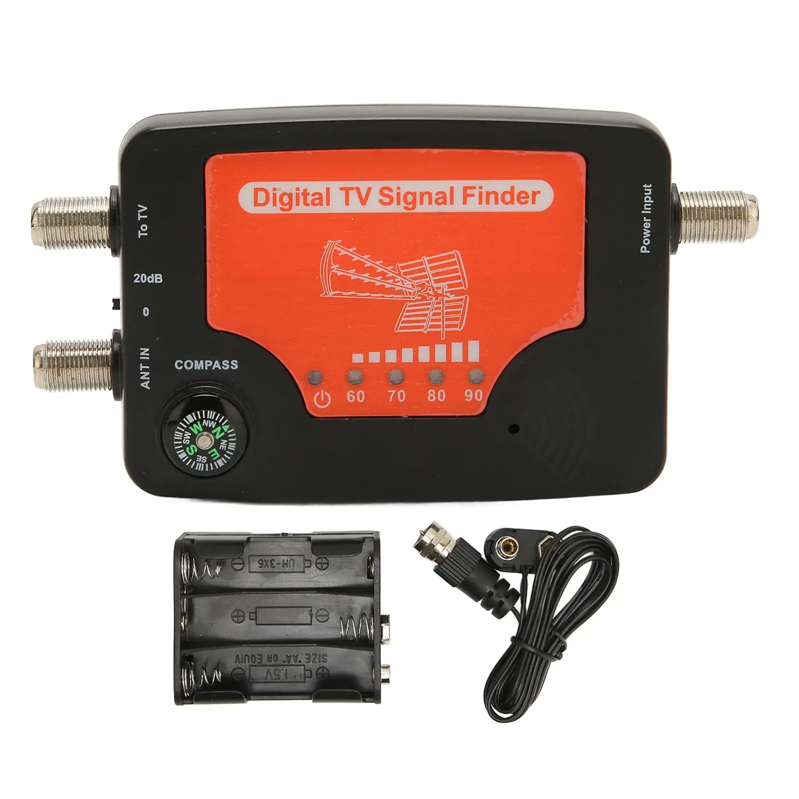 Digital for tv Satellite Finder with Compass - Satellite  Meter for Accurate Reception