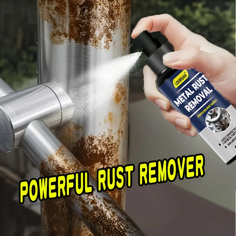 

Мощный спре для удаления ржавчины, быстрая формула для металлической напольной двери, безопасный для железной стали, хромированного алюминия, домашней мастерской, ванной комнаты, кухни