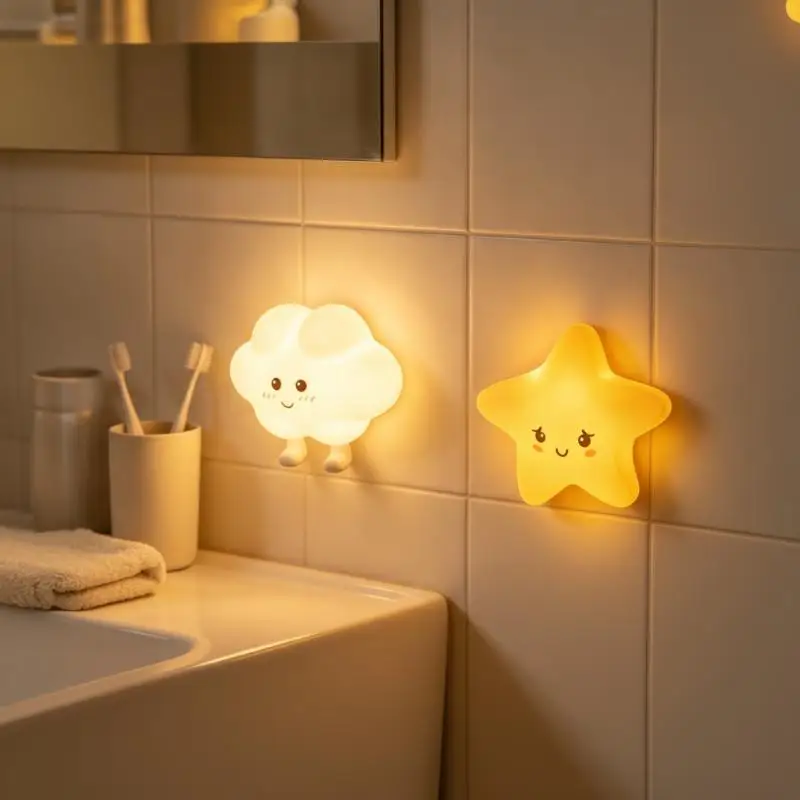 Cloud Star Magnetic Night Light Soft Eye Protection Long Battery Life 1Pcs Perfect Christmas Gift for Toddlers Babies