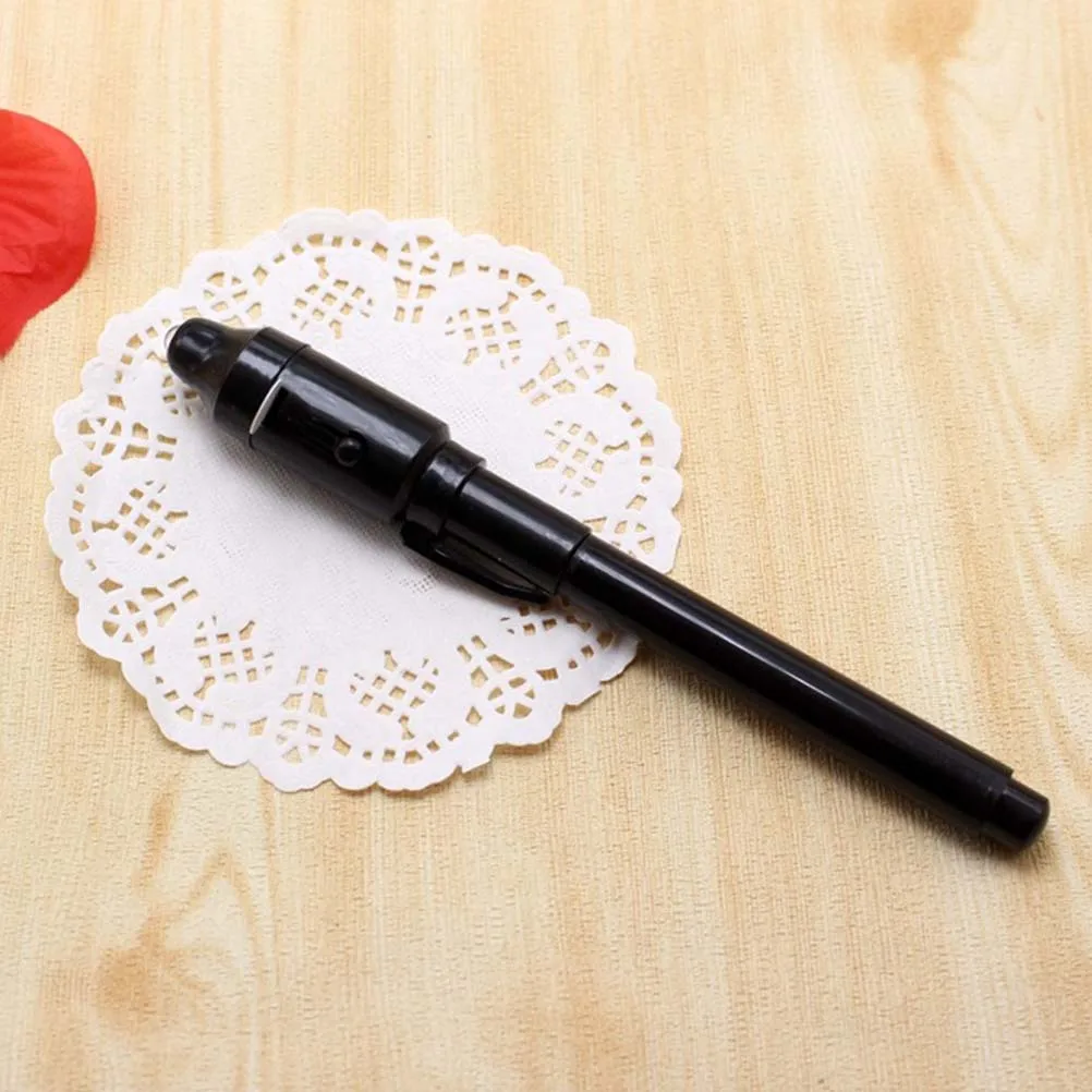 14 قطعة قلم حبر غير مرئي مع ضوء الأشعة فوق البنفسجية المدمج في علامة لفحص العملة مكتب المدرسة أنشطة ممتعة قلم الأشعة فوق البنفسجية