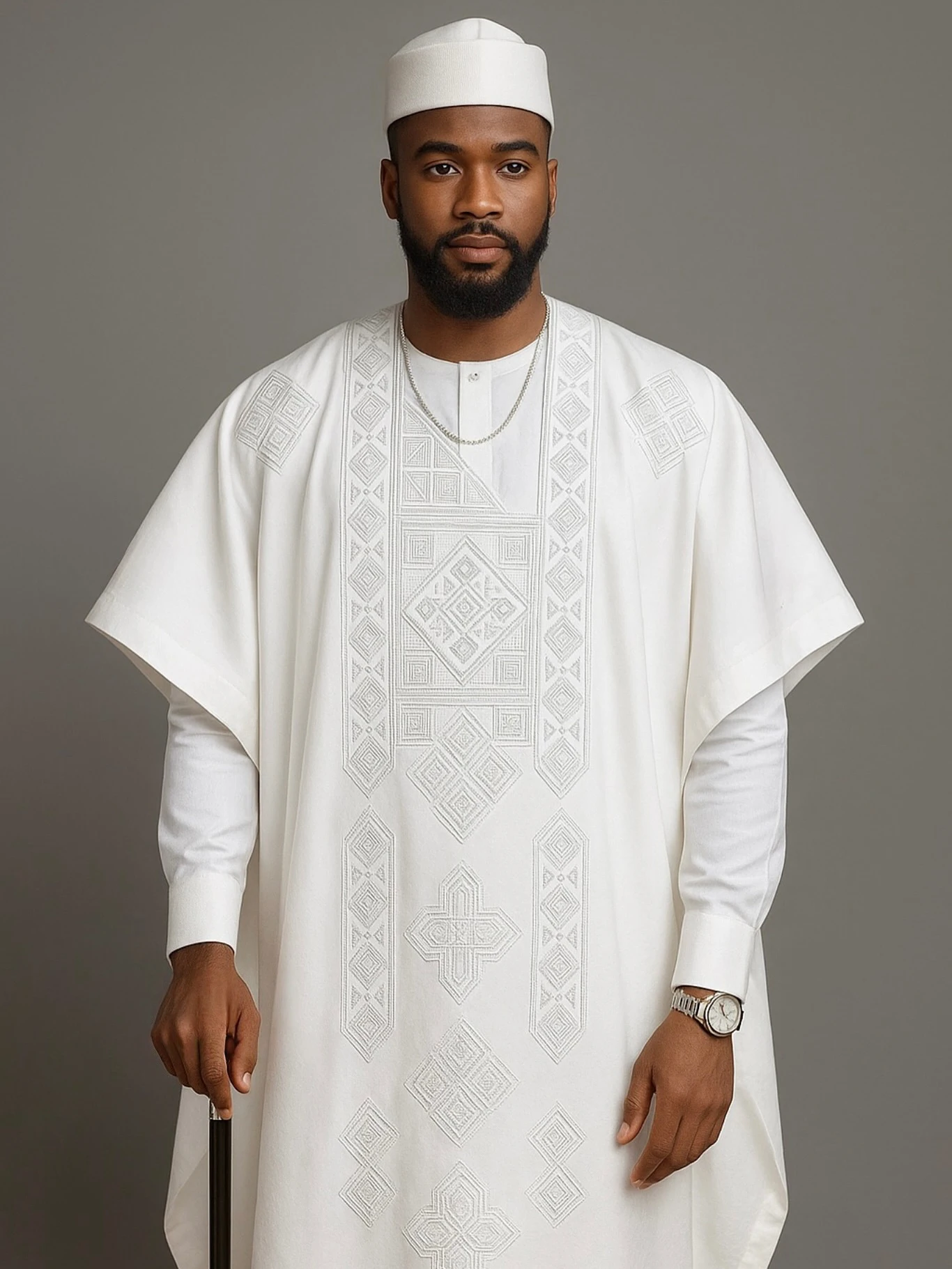 3 Pieces AGBADA Set Nigerian Traditional Kaftan Outfit African Dresses for Man Suit Wedding Party Robe Africaine Evening Dress