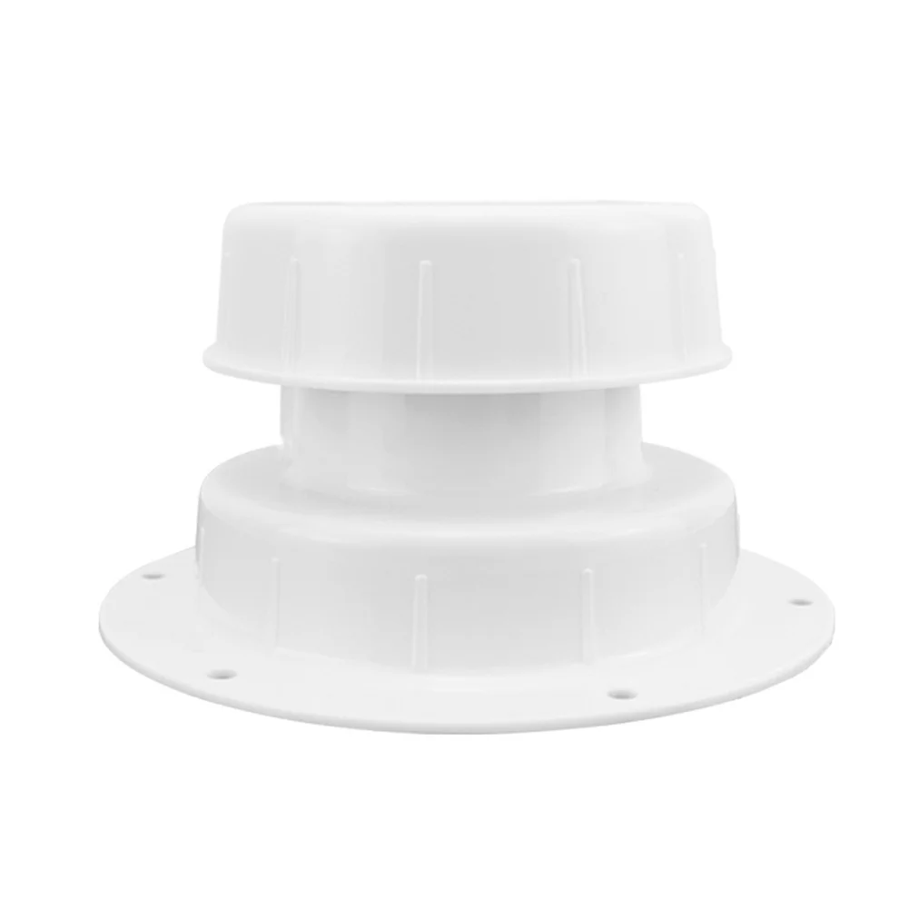 

Пластиковая крышка вентиляционного отверстия для автодома на крышу для кемпера для труб прицепа от 1 до 2, 3/8 дюйма со съемной крышкой и шестью отверстиями для винтов