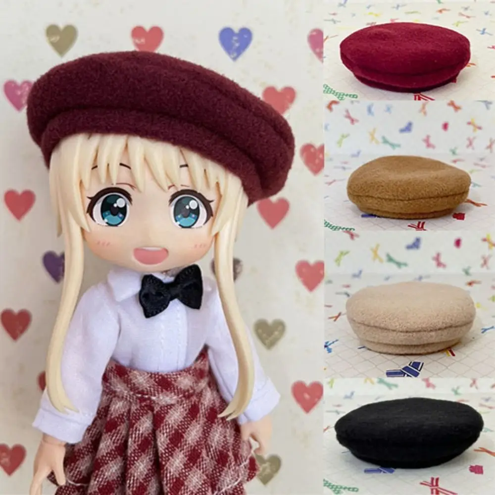 Fashion Doll Beret Hat New New Arrival 5 Colors Woolen Hat DIY Toys 1/11 OB11 Dolls/1/12 BJD Dolls