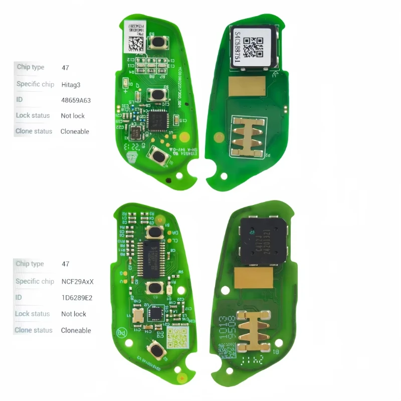 JsHonYu MGs ID47 Chip 433MHz FSK Smart Remote Key Fob for MG HS ZS MG5 2018 Keyless Entry with Blade