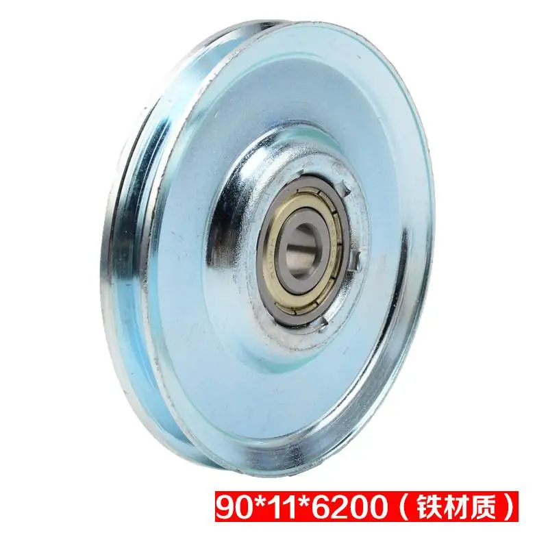 4Pcs Elevator hall door steel wire rope wheel drive heavy hammer rope nylon wheel iron wheel suitable for Mitsubishi