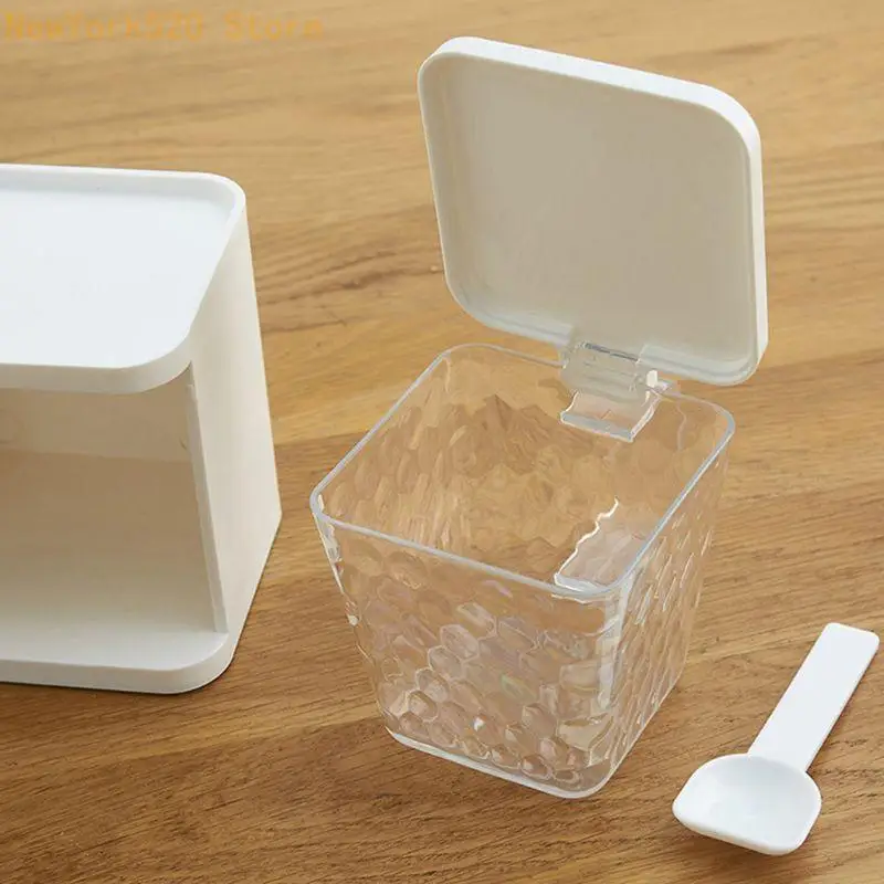 Creative Transparent Seasoning Box Premium Quality Seasoning Storage Contain N84C