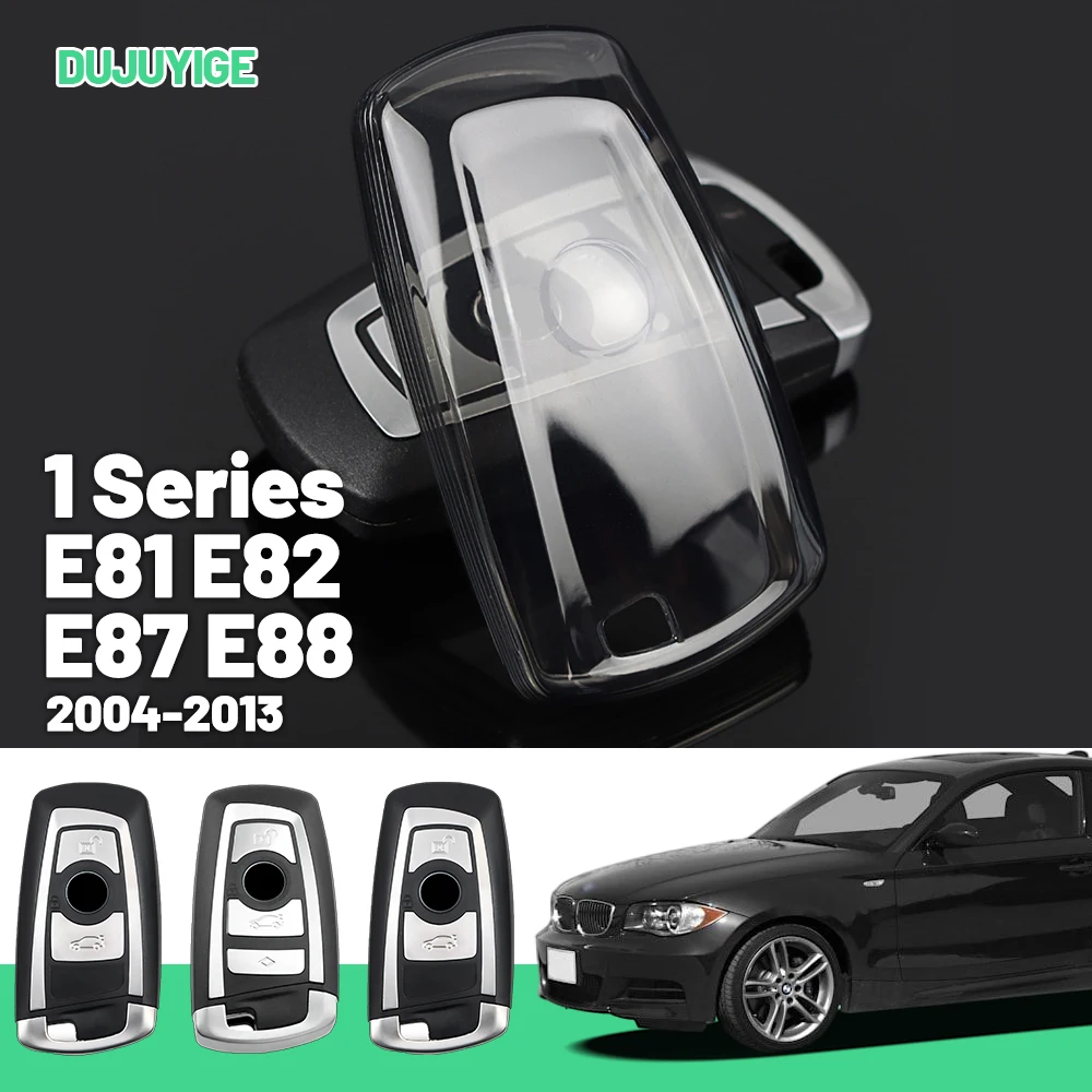 

Прозрачный чехол для ключей из ТПУ для BMW 1 серии E81 E82 E87 E88 2004-2013, защитный чехол для ключей-брелоков, автомобильные аксессуары 2008 2009 2010