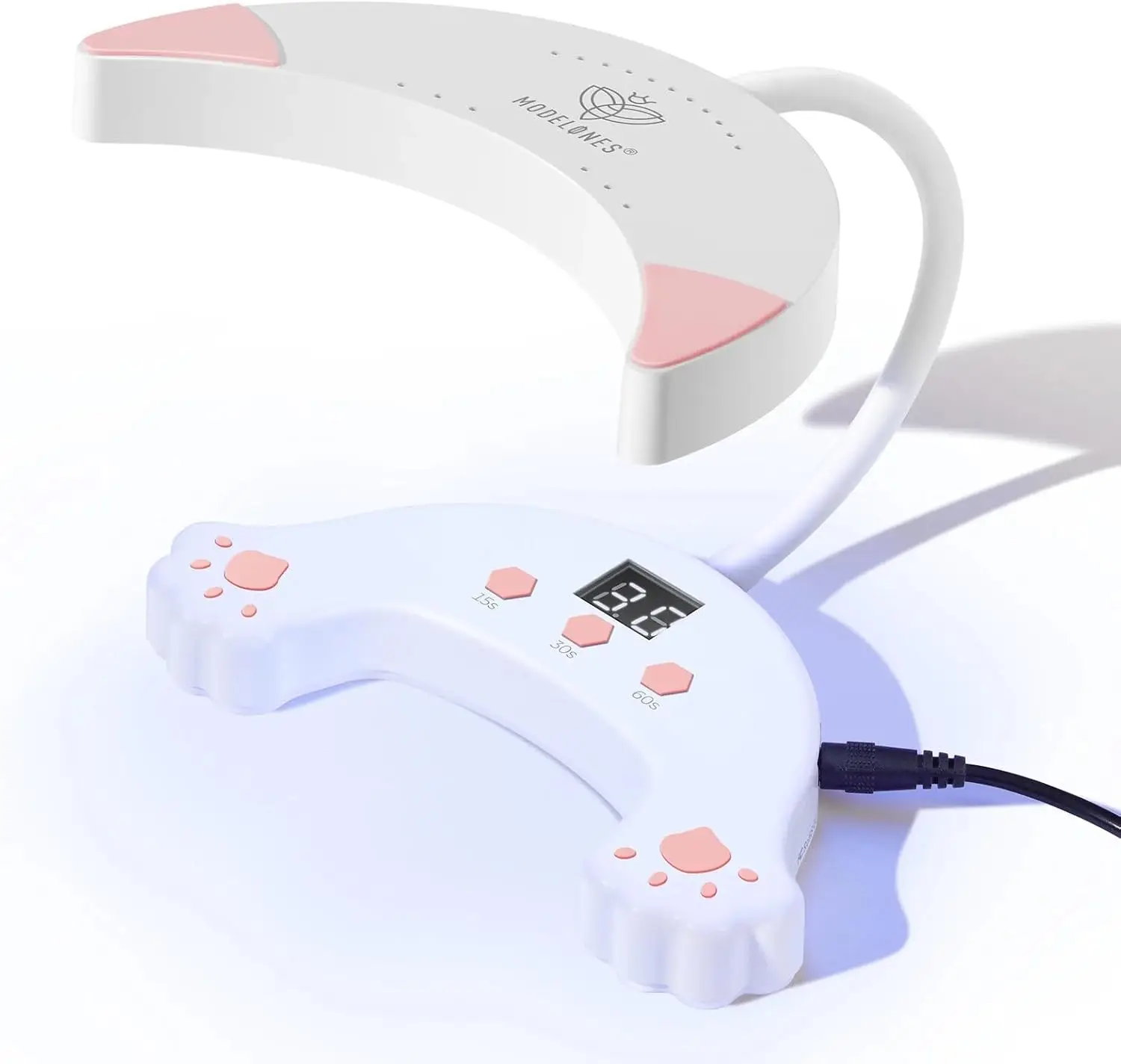 

УФ-светодиодная лампа для ногтей, гелевая лампа для ногтей на гибкой стойке, 48 Вт, 3 таймера и ЖК-дисплей