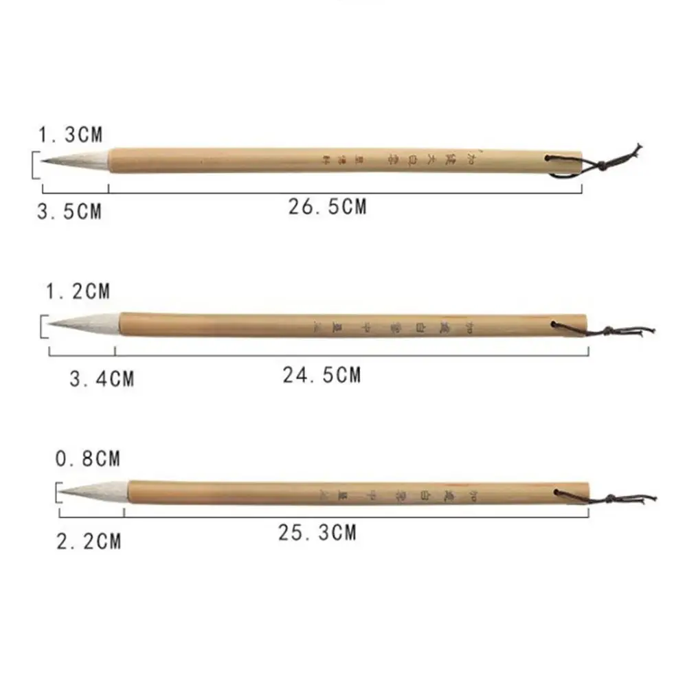 Кисть для китайской каллиграфии, кисть для рисования маслом акварелью, волчьей шерсти, искусство, бамбуковые Писания