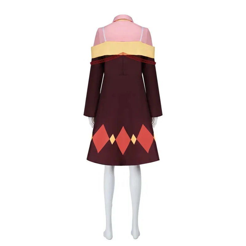 أنيمي نعمة الله على هذا العالم الرائع تأثيري حلي Megumin مجموعة كاملة هالوين النساء الدعاوى الساحرة