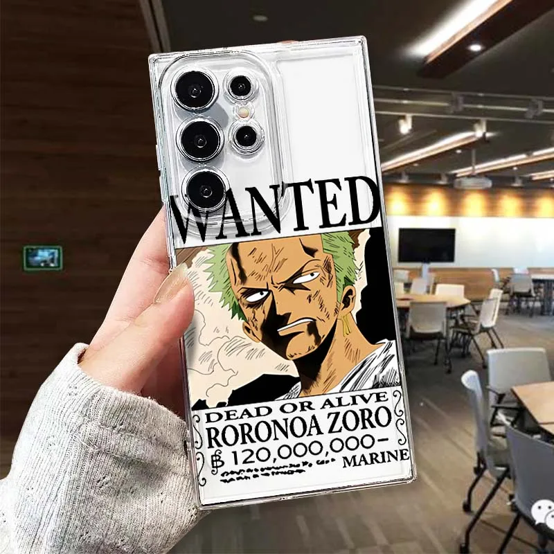 

Monkey D. Luffy Roronoa Zoro For Samsung Galaxy S26 S25 S24 S23 S22 S21 S20 S10 Lite FE Edge TPU 5G Transparent Phone Case