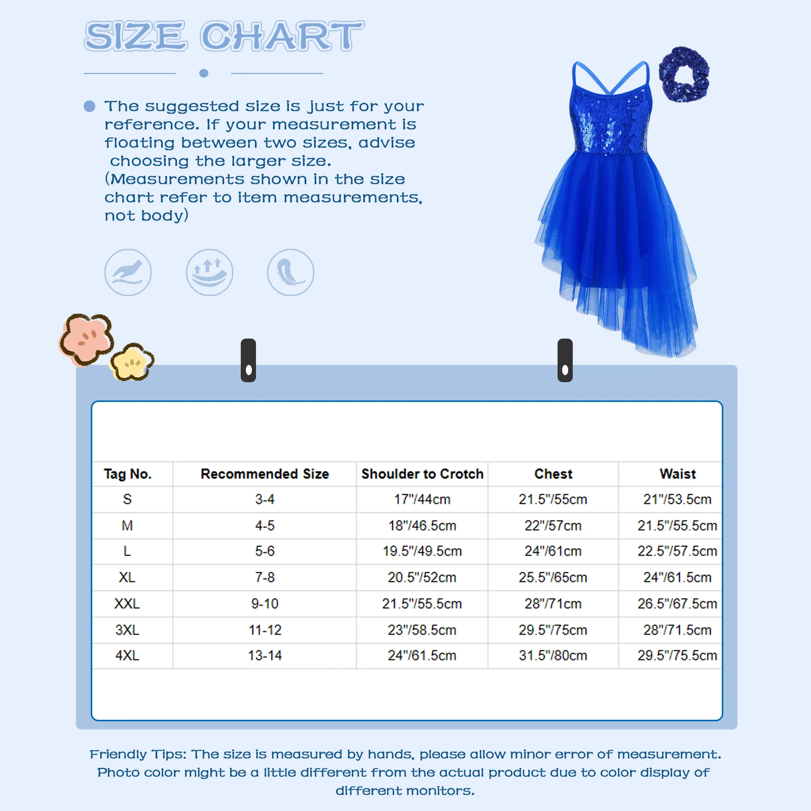 Kids Girls Ballet Swan Snow Dance Dress Sleeveless Sequins Tulle Ballet Dance Gymnastics Leotard Dress with Hair Tie Headwear