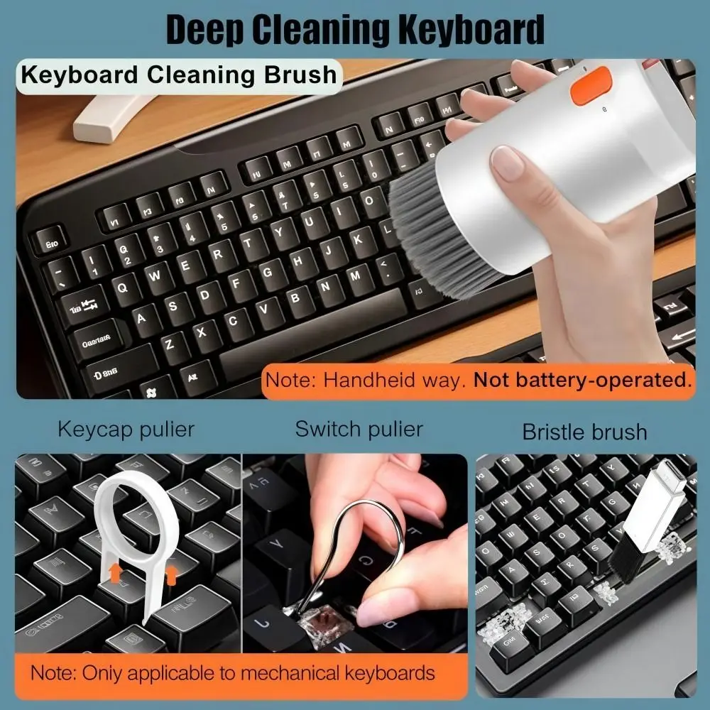 

20in1 Computer Keyboard Cleaner Kit Multifunctional All-in-one Laptop Dust Removal Kit Mini Portable Phone Screen Clean Set