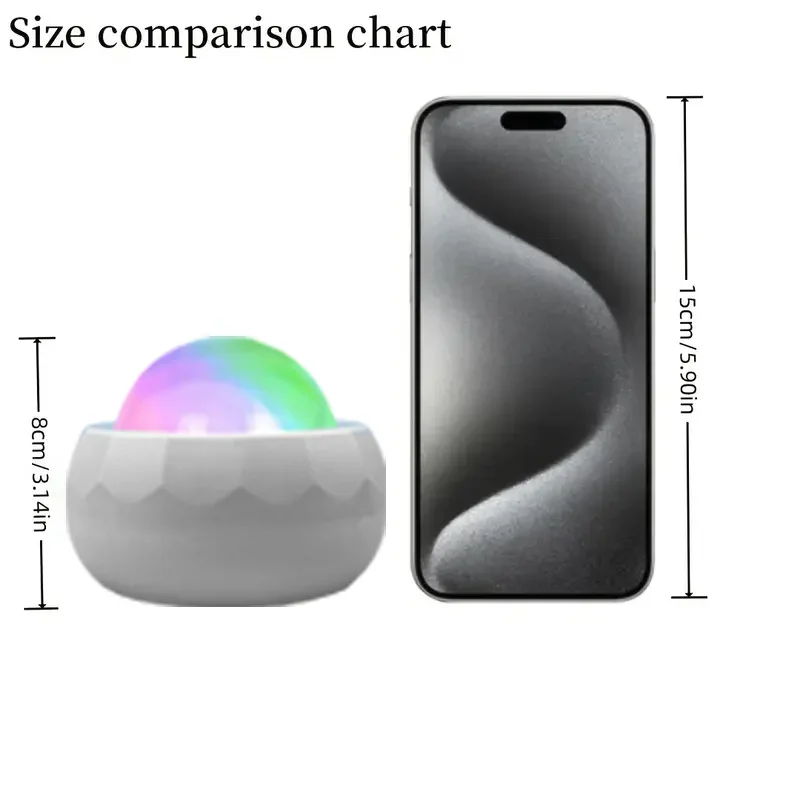 Pop 7Modes Starry Sky Projector Light USB Plug-in With Remote Control Aurora Ambient Light For Bar Party KTV Home Bedroom Decor