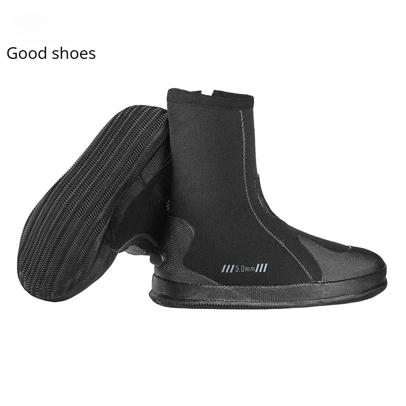Botas de Buceo de Neopreno de 5mm con Suela Antideslizante para Buceo, Surf, Natación y Deportes Acuáticos