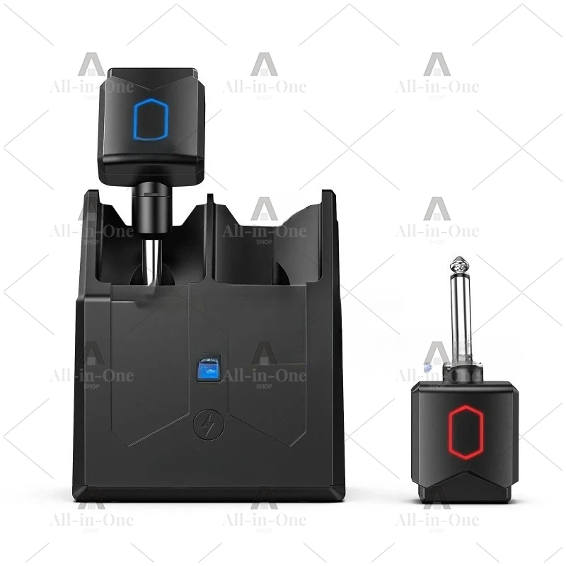 Jw-06 5.8Ghz Guitar Wireless System Transmitter Receiver Built-In Rechargeable 4 Channels Transmitter Receiver Guitar