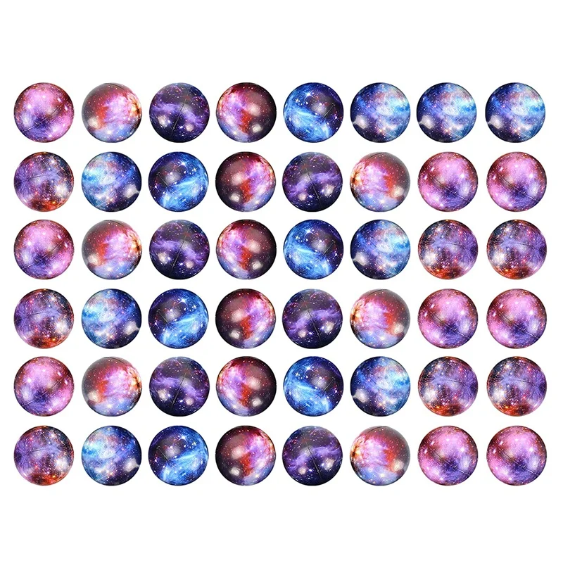 

48Pc Bouncy Ball Squeeze Anxiety Fidget Sensory Ball For Kids For Adults Space Theme Squeeze Ball Toy