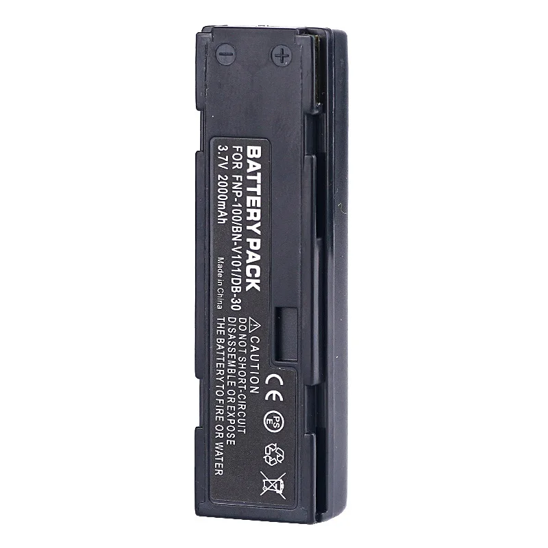 후지필름 카메라 배터리 FNP-100 NP-100 DB-30 BN-V101 카메라 배터리용 3.7V 2000mAh
