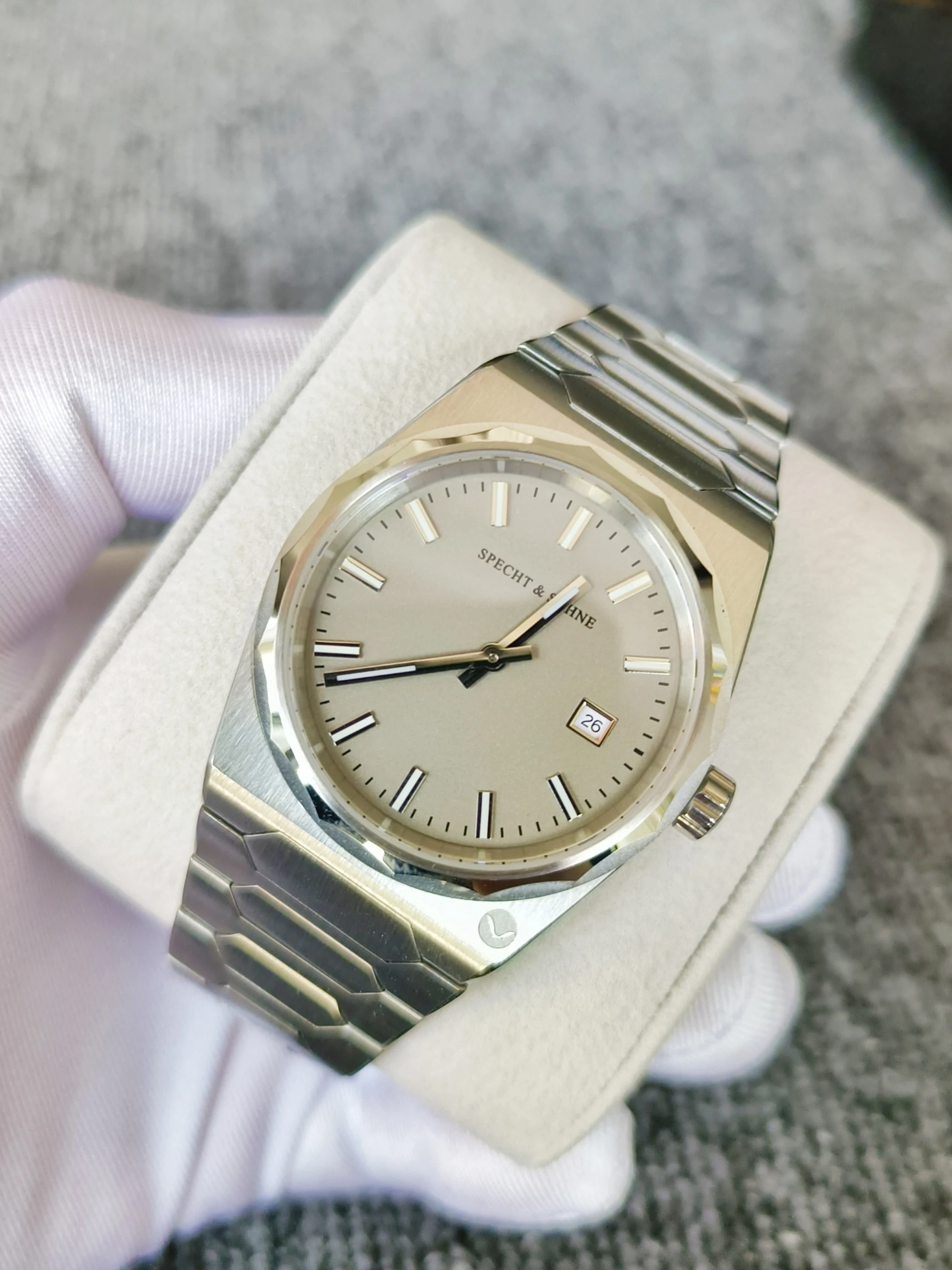 Specht & Söhne Classic Luxury 222 Золотые мужские часы для мужчин Супертонкие стальные сапфировые классические кварцевые часы Relogio Masculino 37 мм