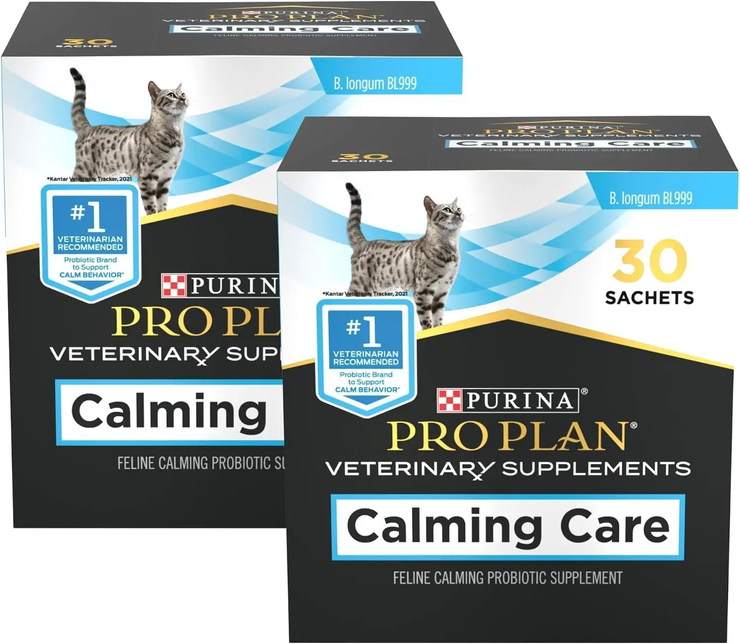 Purina Pro Plan Supplements Calming Care, Behavior Support for Cats, 30 Ct (Pack of 2)
