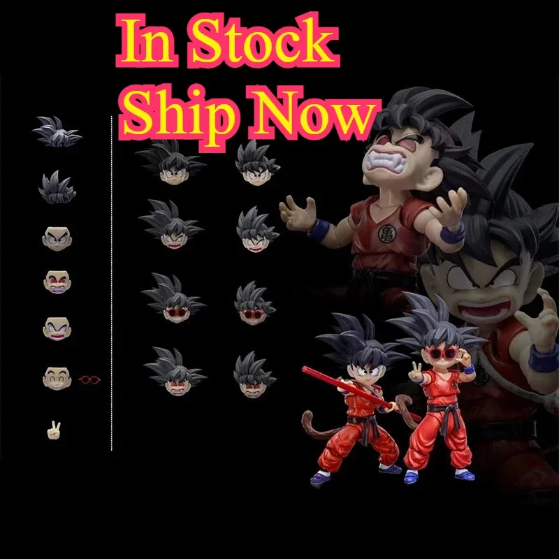 Dragon Ball MP Goku MEHR VERPASSIBILITÄT TNT Giant Ape Face SHF Actionfiguren Innocent Head Carving Zubehörpaket Jungenspielzeug Geschenk