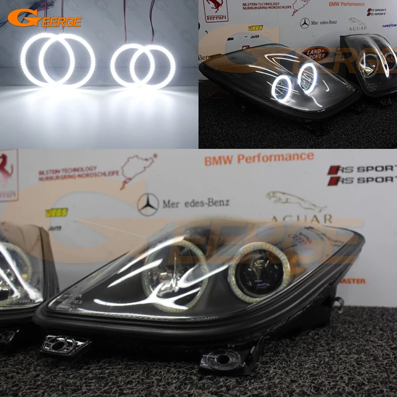 

For Fiat Coupe 1993 1994 1995 1996 1997 1998 1999 2000 Day Light Ultra Bright SMD LED Angel Eyes Kit Halo Rings