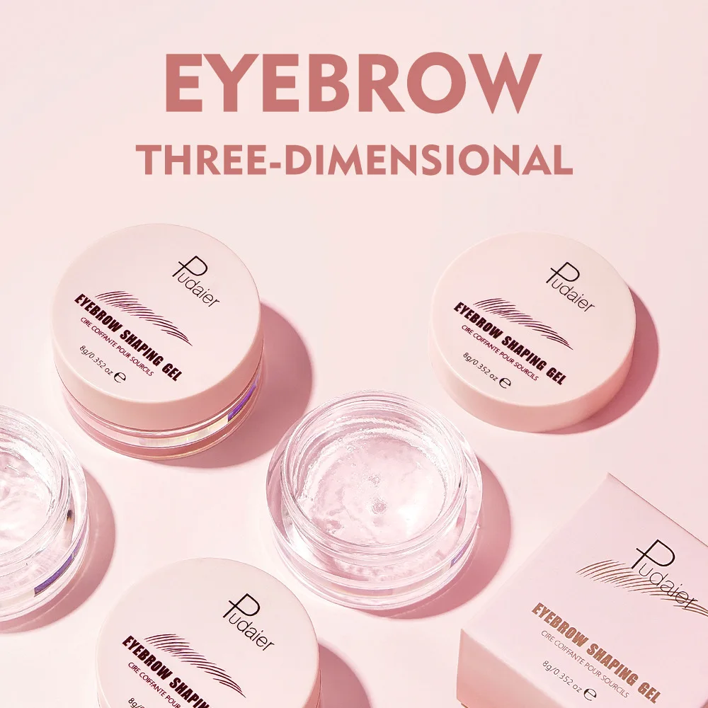 Pudaier-Crème de maquillage pour les yeux, gel de mise en forme, durable, en trois dimensions