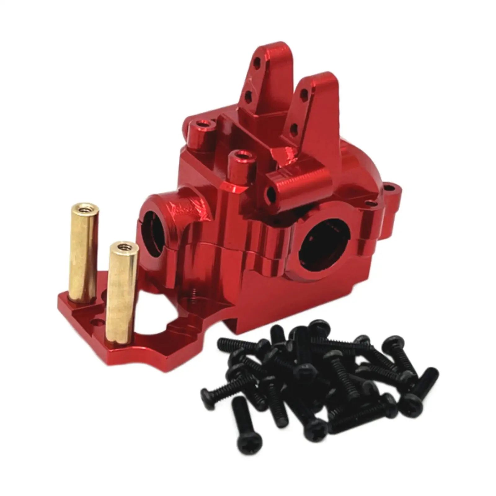 Aluminiowa Osłona Przedniej Skrzyni Biegów do Samochodu RC w Skali 1:14, Pasuje do Modelu 14210, Akcesoria DIY, Czerwona