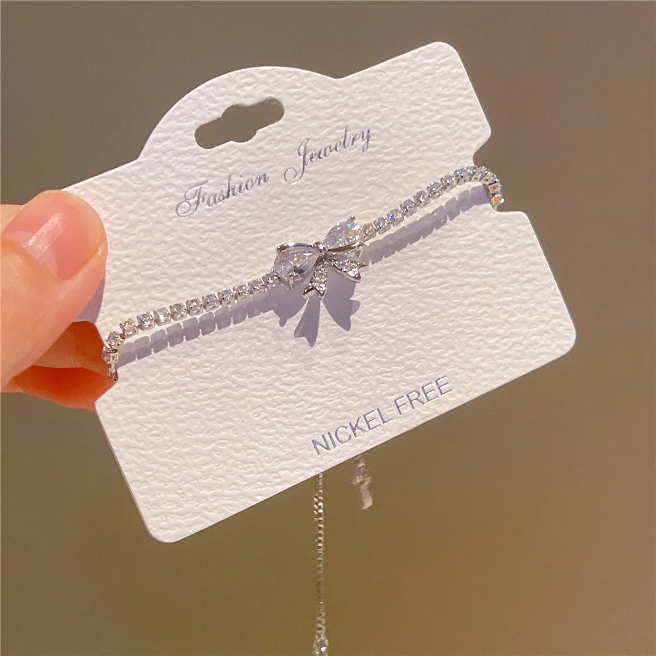 PT950 micro-set diamond-studded butterfly bracelet - summer exquisite and compact accessory, fairy-style wristband