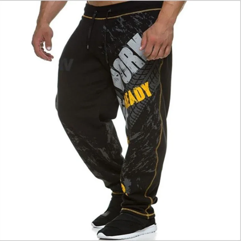 77City Killer Training Pants Men Cotton Soft Bodybuilding Joggers Male Running Sweatpants Harem Trousers Loose Sport Pants M-3XL