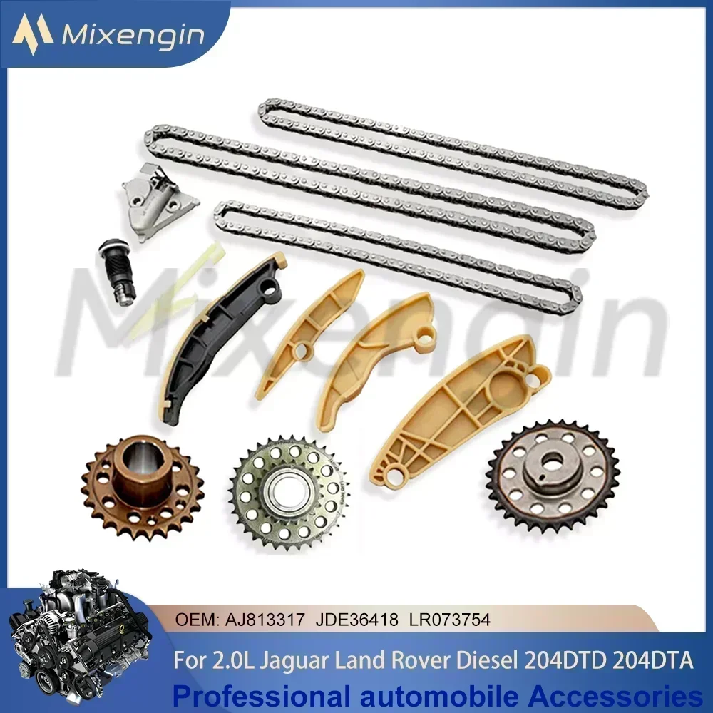 Engine Parts Timing Chain Kit Set 2.0 L T Diesel 204DTD 204DTA AJ20D4 For Jaguar XE XF Land Rover Discovery Range Rover AJ813317