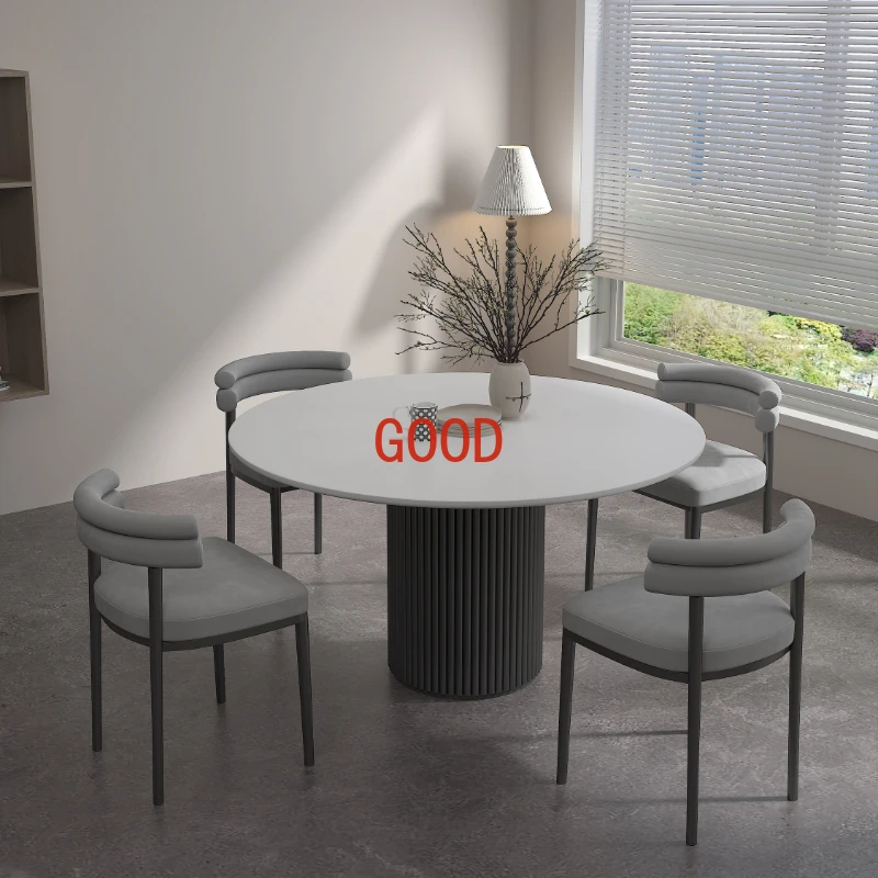 Tavolo da pranzo rotondo da cucina moderna tavolo da pranzo da caffè di lusso nordico cena da soggiorno Mesa Comedor mobili per la casa ZT50DT