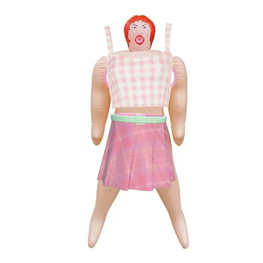 Funny Prank Inflatable Doll & Beach Ball Set Summer Beach Pool Party Toys Novelty Gag Gift Adult Friends Vacation Photo Props view 6