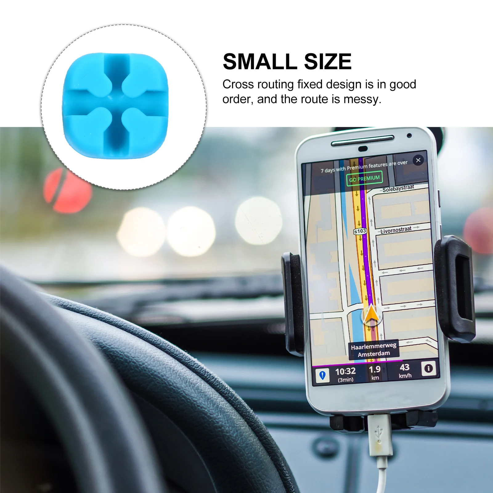 

5Pcs Data Cable Organizer Cord Management Clips Silicone Wire Organizer for Home Office Desk Wall Mount Use Multifunctional